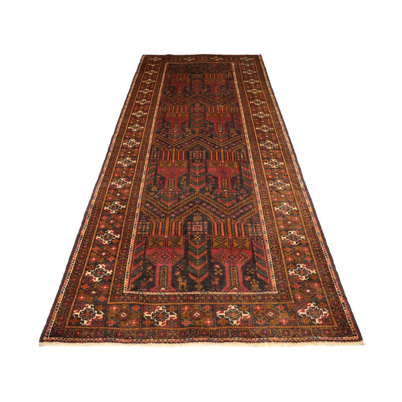 Alfombra de pasillo Alfombra Belutsch - 292 x 103 cm - rojo oscuro