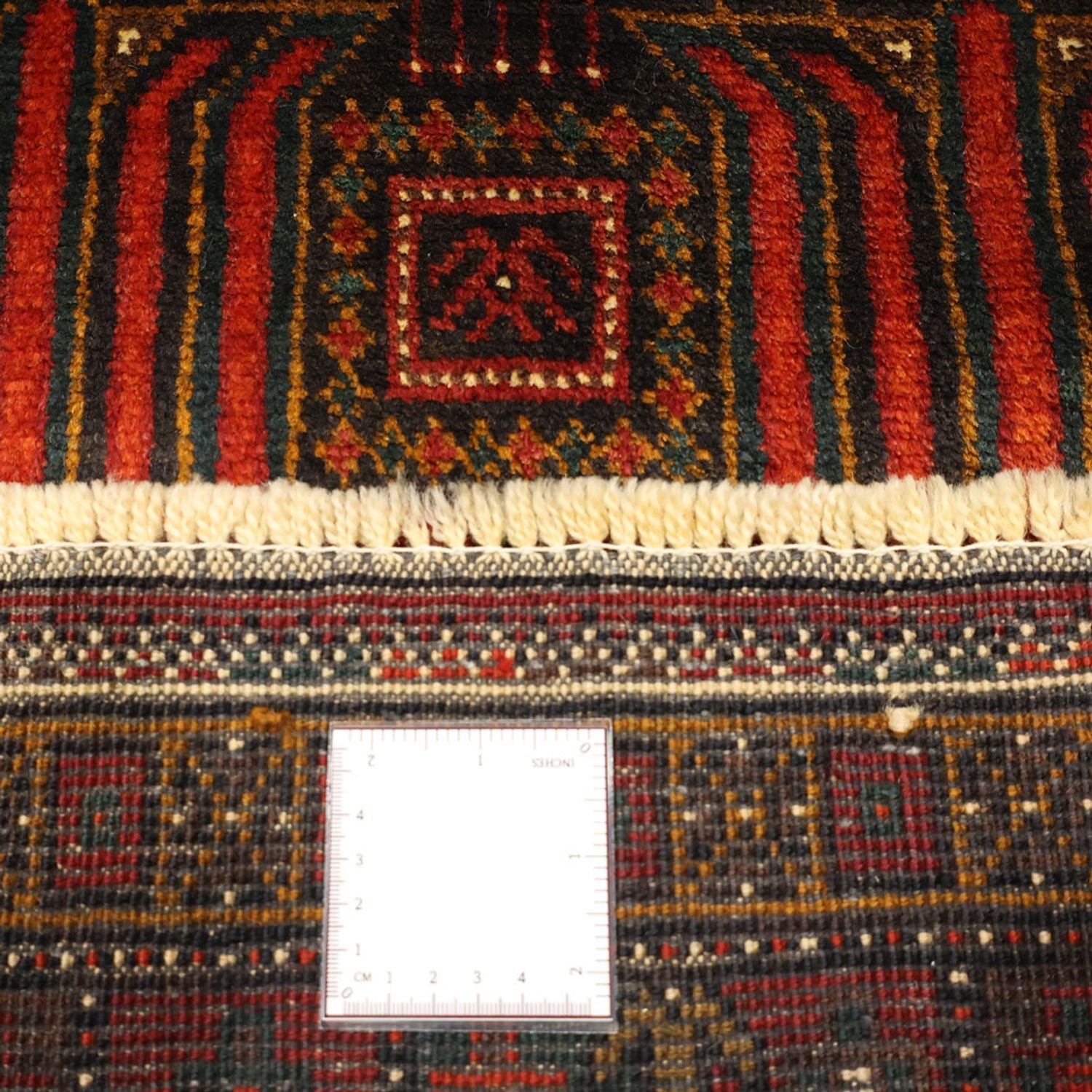 Alfombra de pasillo Alfombra Belutsch - 297 x 107 cm - rojo oscuro