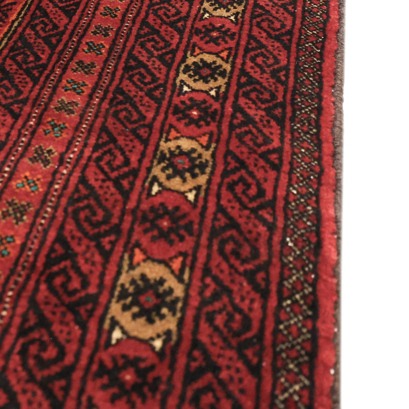 Alfombra de pasillo Alfombra Belutsch - 223 x 115 cm - rojo oscuro