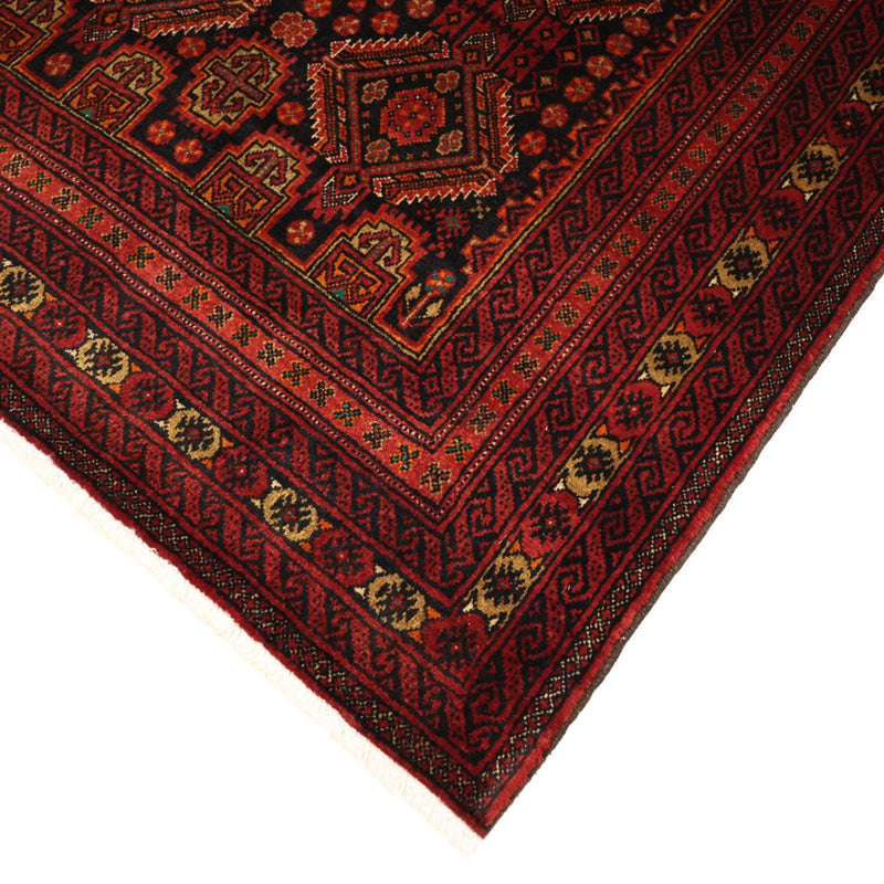 Alfombra de pasillo Alfombra Belutsch - 223 x 115 cm - rojo oscuro