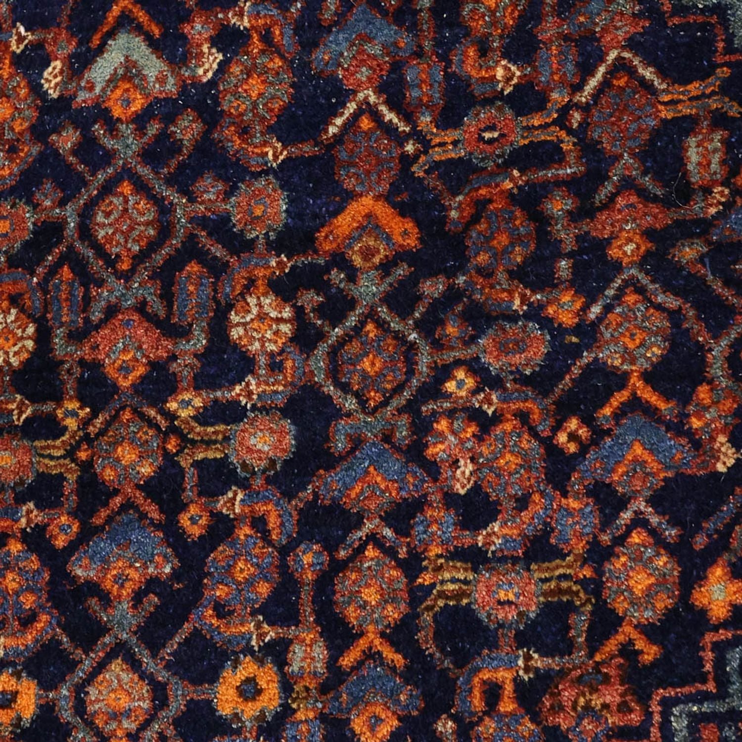 Alfombra persa - Bidjar - 257 x 143 cm - rojo oscuro