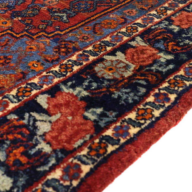 Alfombra persa - Bidjar - 257 x 143 cm - rojo oscuro