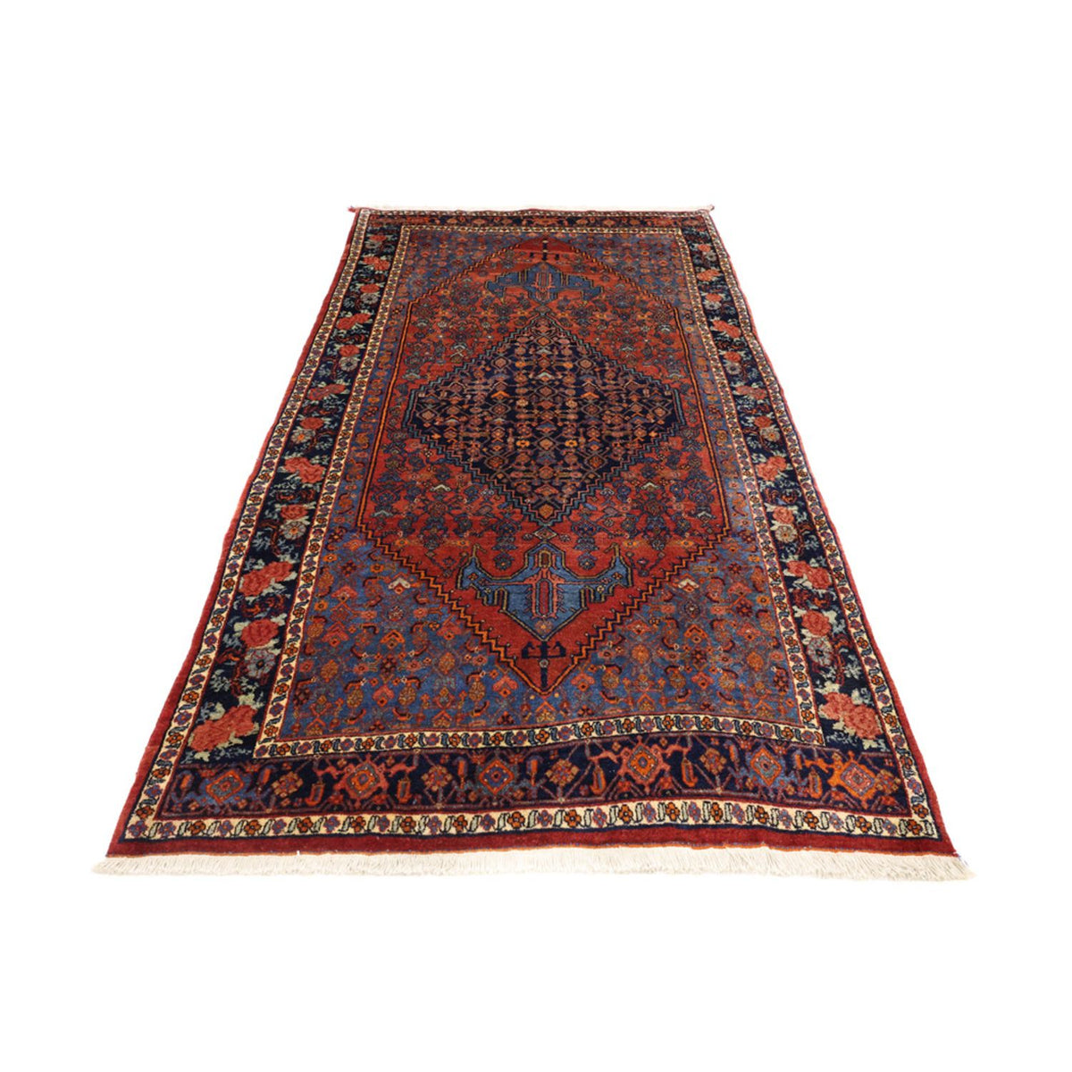 Alfombra persa - Bidjar - 257 x 143 cm - rojo oscuro