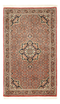 Alfombra persa - Bidjar - Real - 152 x 89 cm - beige oscuro