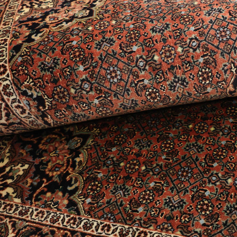 Alfombra persa - Bidjar - Real - 152 x 89 cm - beige oscuro