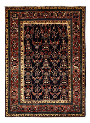 Alfombra persa - Nómada - 235 x 174 cm - azul oscuro