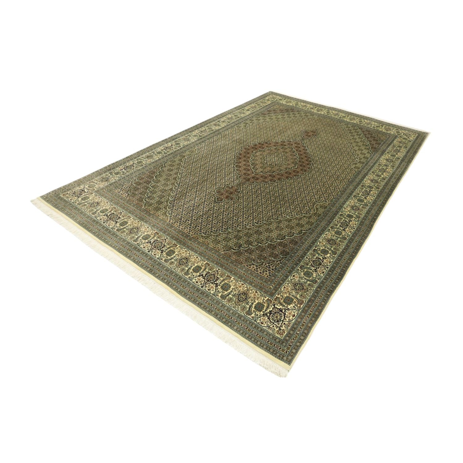 Alfombra Persa - Tabriz - Real - Real - 309 x 199 cm - plata