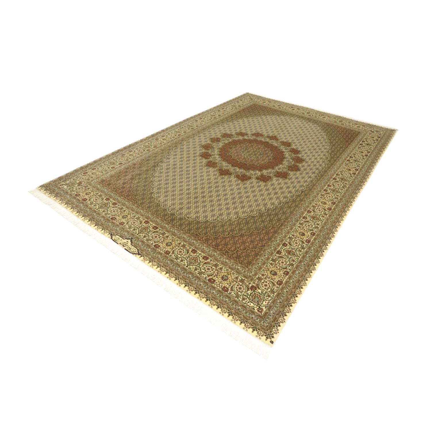 Alfombra Persa - Tabriz - Real - Real - 305 x 200 cm - arena