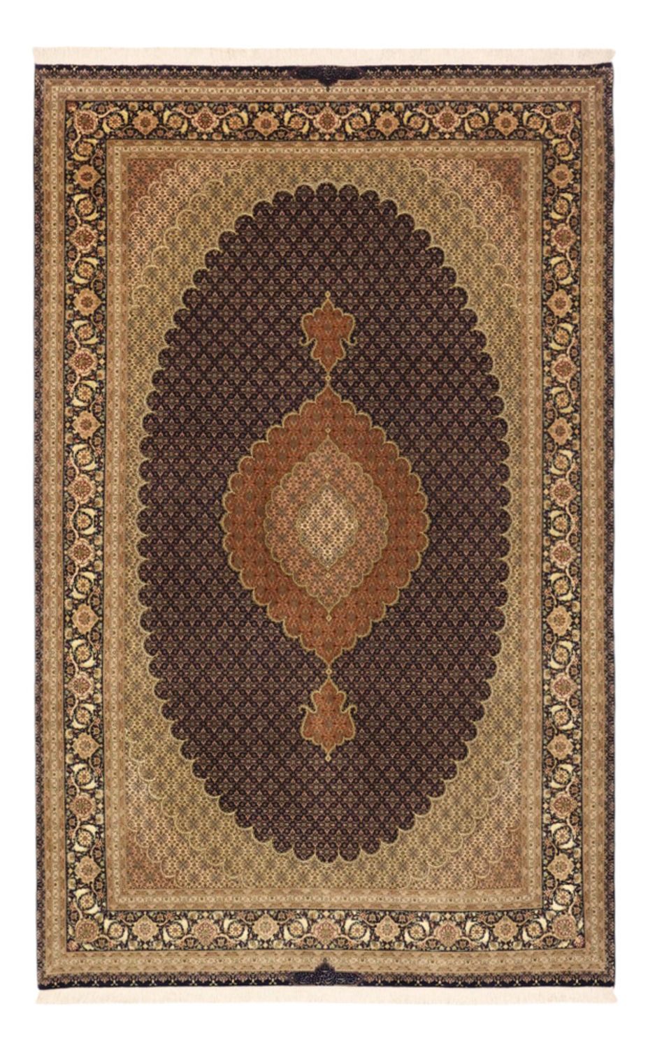 Alfombra Persa - Tabriz - Real - Real - 309 x 199 cm - beige oscuro