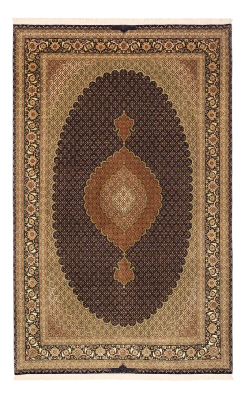 Alfombra Persa - Tabriz - Real - Real - 309 x 199 cm - beige oscuro