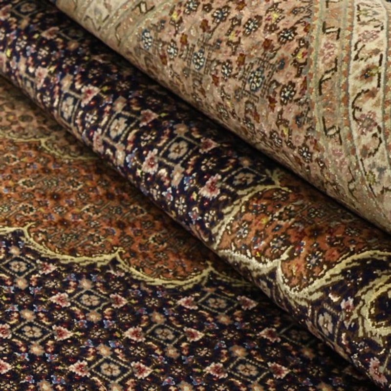 Alfombra Persa - Tabriz - Real - Real - 309 x 199 cm - beige oscuro