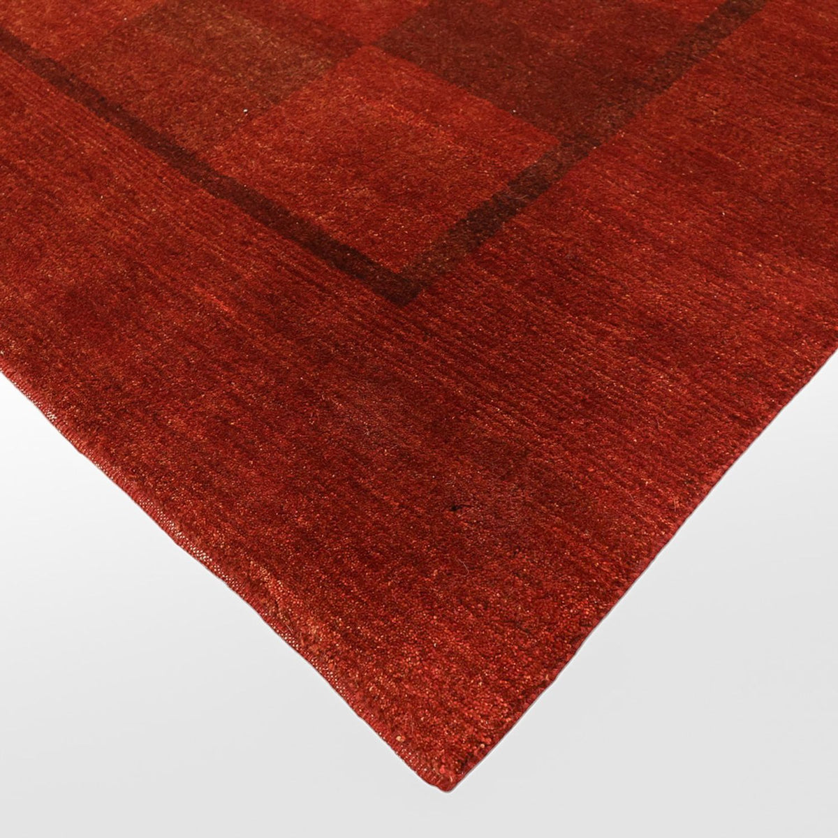 Alfombra Gabbeh - Persa - 327 x 259 cm - rojo oscuro