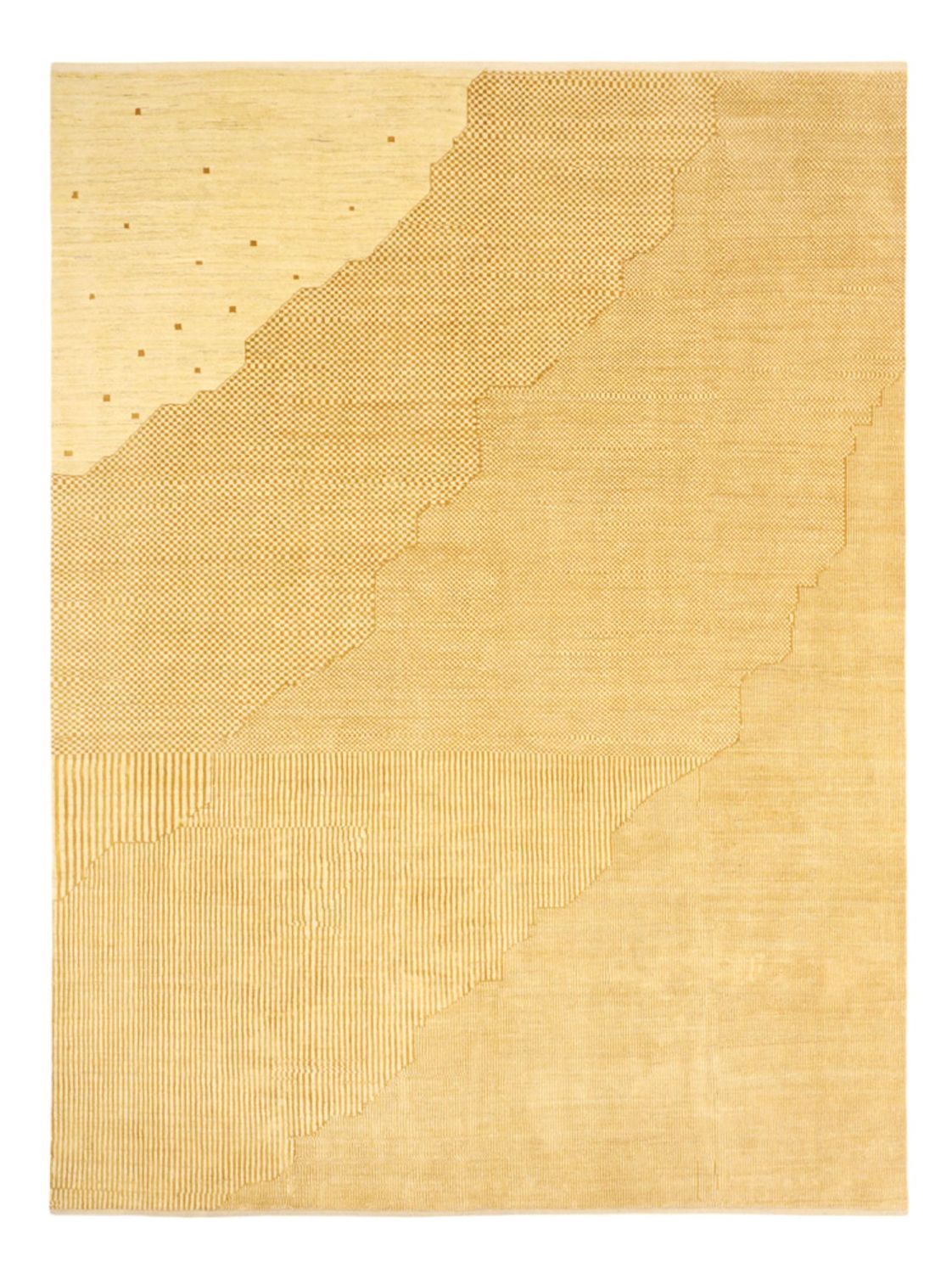 Alfombra Gabbeh - Loribaft Persa - Real - 324 x 250 cm - beige claro