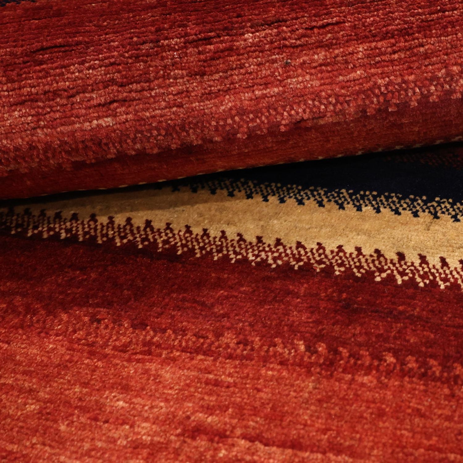 Alfombra Gabbeh - Persa Kashkuli - 109 x 96 cm - multicolor
