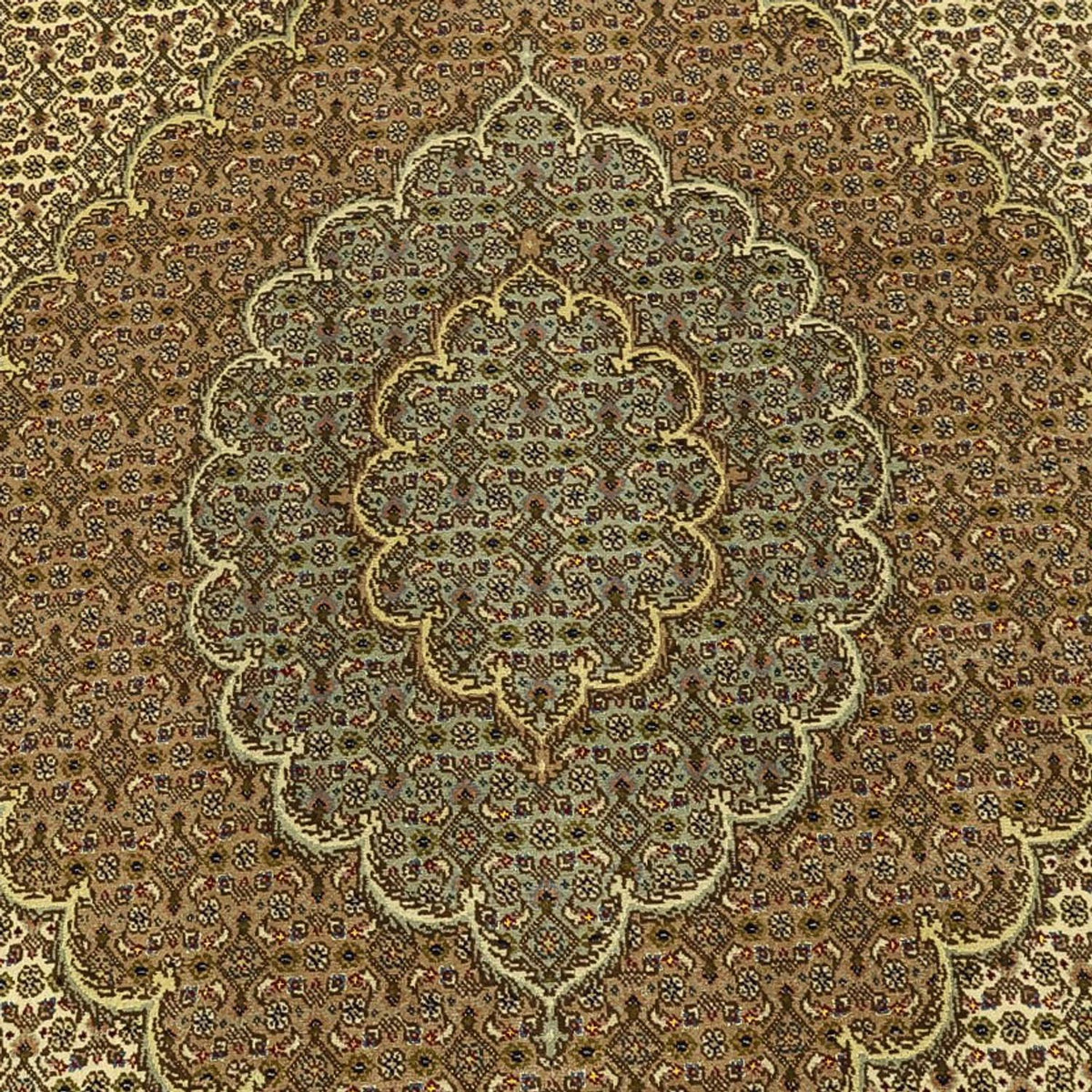Alfombra Persa - Tabriz - Real - Real - 302 x 200 cm - beige oscuro