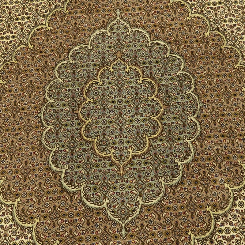 Alfombra Persa - Tabriz - Real - Real - 302 x 200 cm - beige oscuro