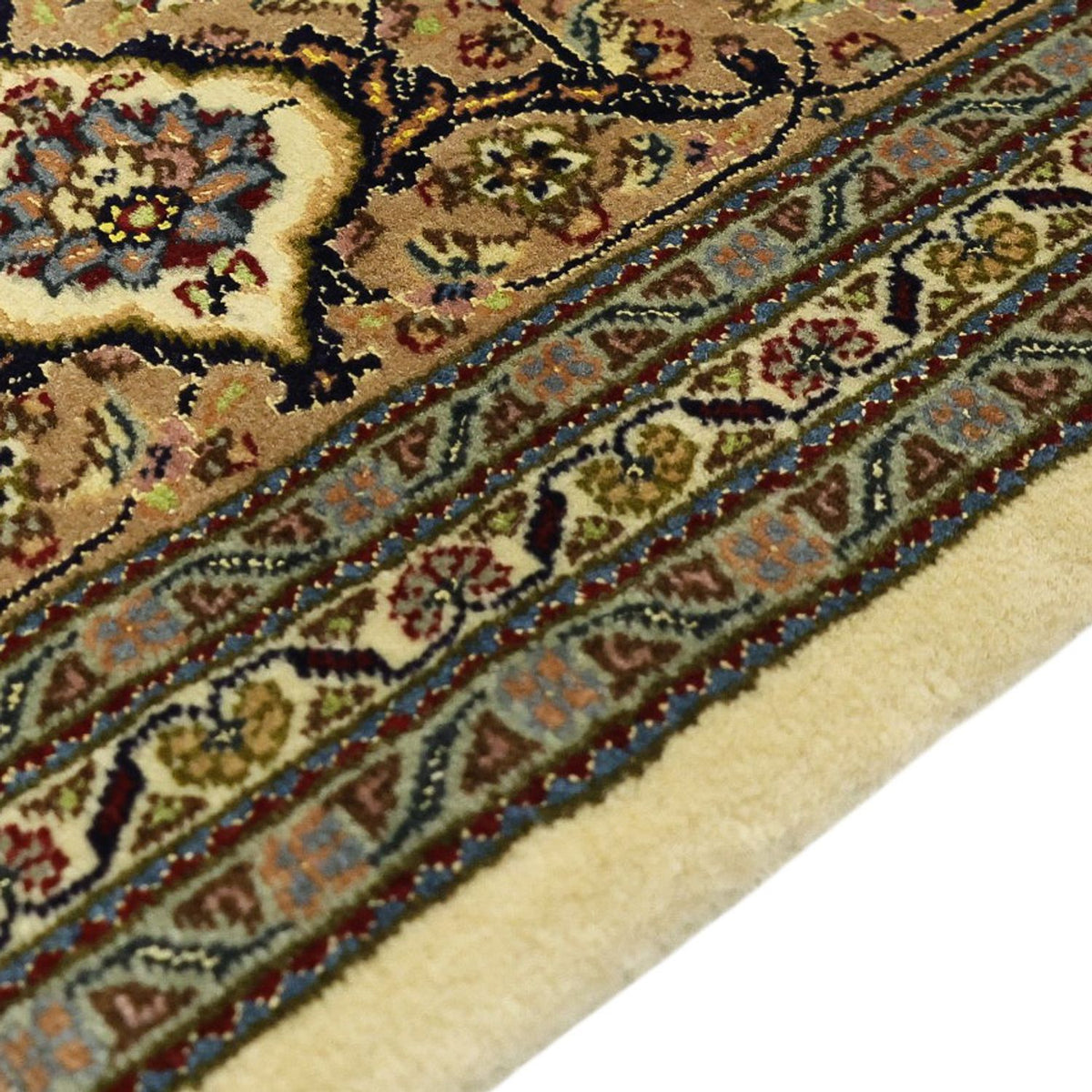 Alfombra Persa - Tabriz - Real - Real - 302 x 200 cm - beige oscuro