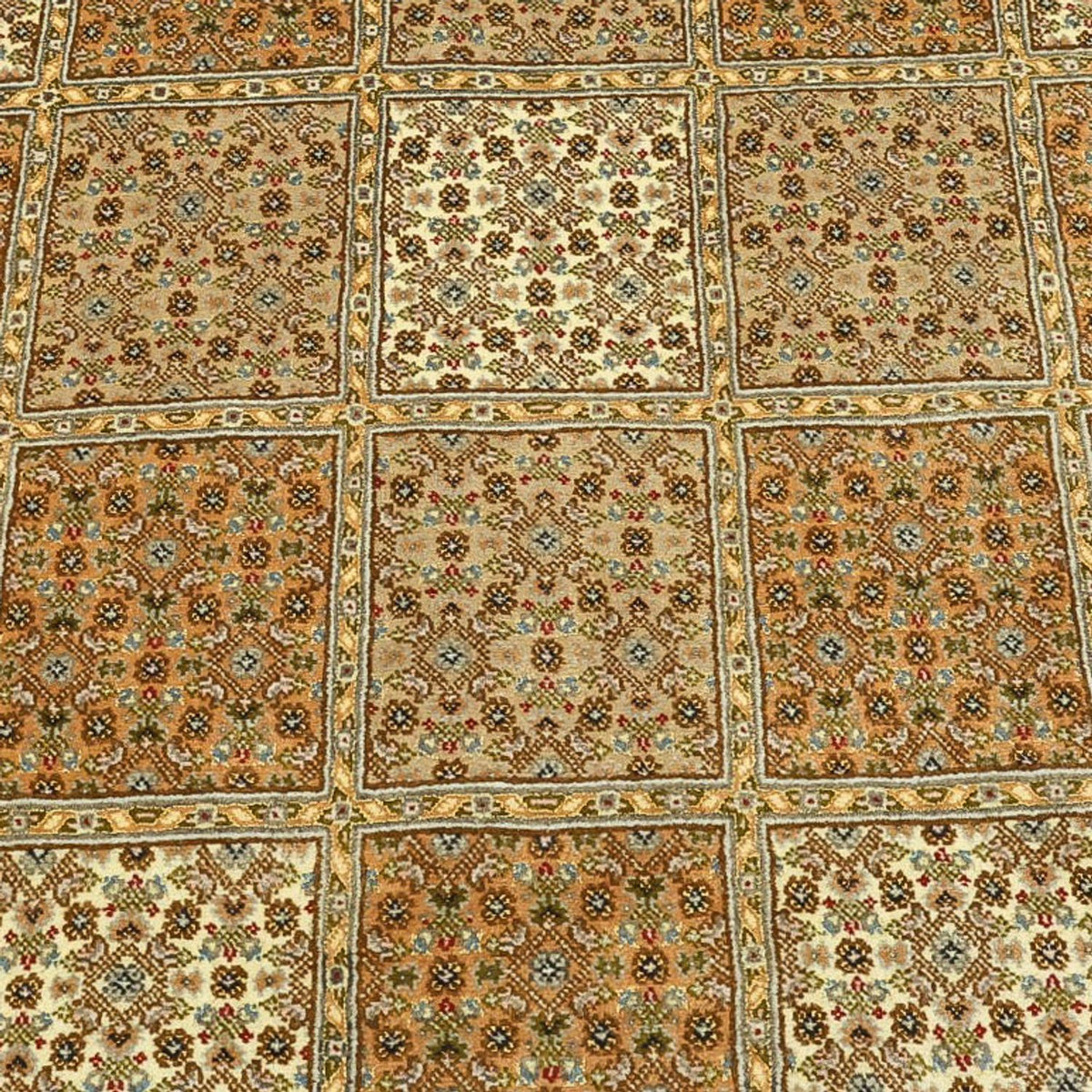 Alfombra Persa - Tabriz - Real - Real - 207 x 151 cm - beige oscuro