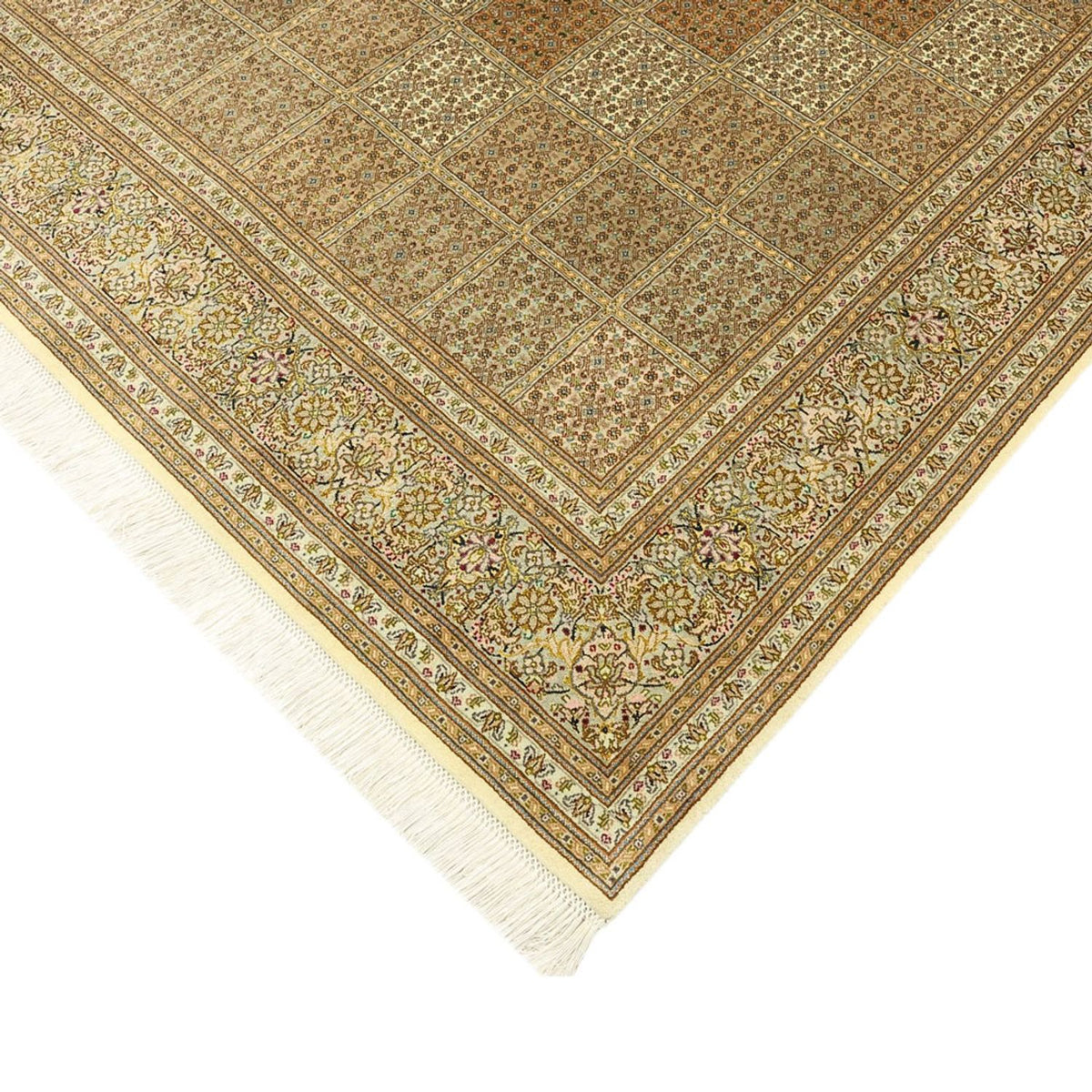Alfombra Persa - Tabriz - Real - Real - 207 x 151 cm - beige oscuro