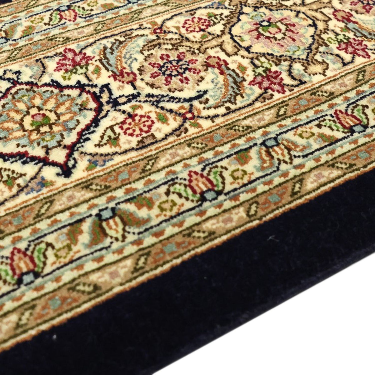 Alfombra Persa - Tabriz - Real - Real - 194 x 153 cm - beige oscuro