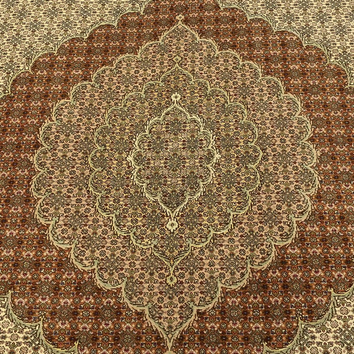Alfombra Persa - Tabriz - Real - Real - 357 x 248 cm - beige claro