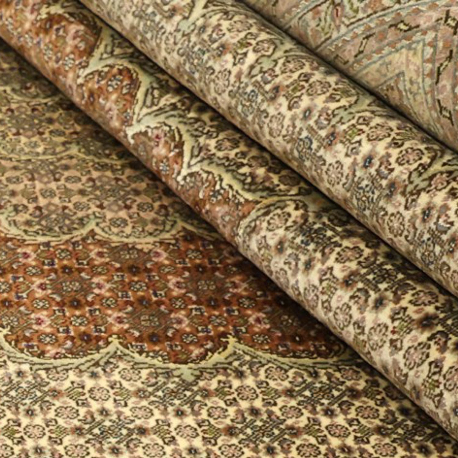 Alfombra Persa - Tabriz - Real - Real - 357 x 248 cm - beige claro