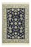 Alfombra Persa - Nain - Real - Real - 114 x 78 cm - azul oscuro