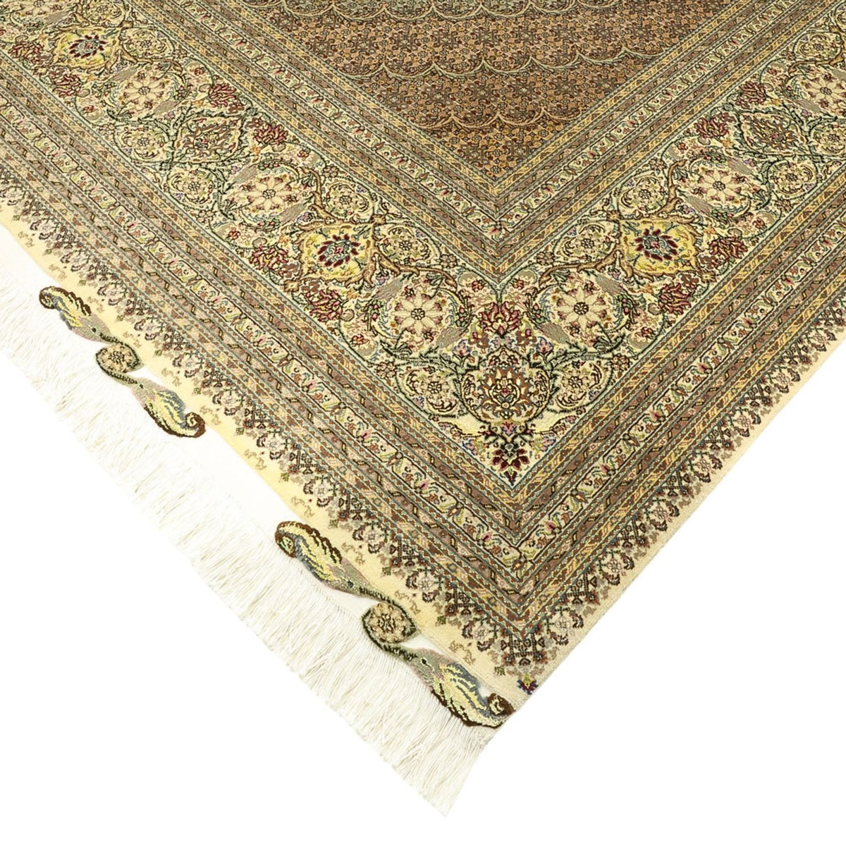 Alfombra Persa - Tabriz - Real - Real - 351 x 250 cm - beige oscuro
