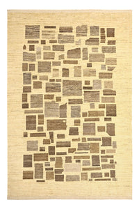 Alfombra Gabbeh - Loribaft Persa - 287 x 200 cm - beige claro