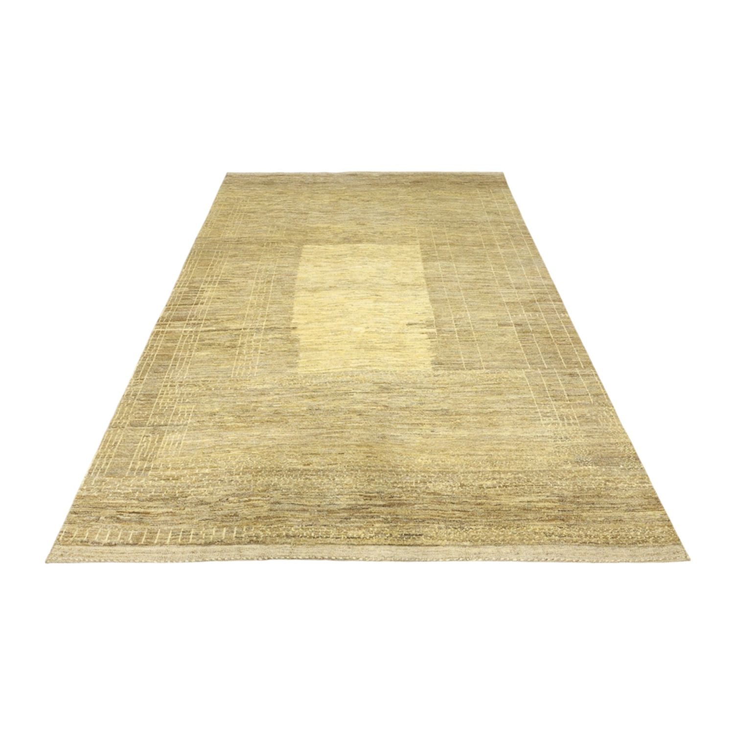 Alfombra Gabbeh - Loribaft Persa - 232 x 168 cm - beige oscuro