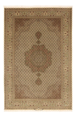 Alfombra Persa - Tabriz - Real - Real - 303 x 203 cm - beige oscuro