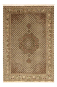Alfombra Persa - Tabriz - Real - Real - 303 x 203 cm - beige oscuro