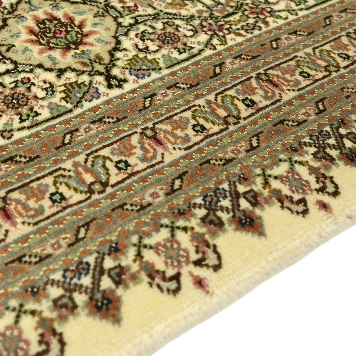 Alfombra Persa - Tabriz - Real - Real - 303 x 203 cm - beige oscuro