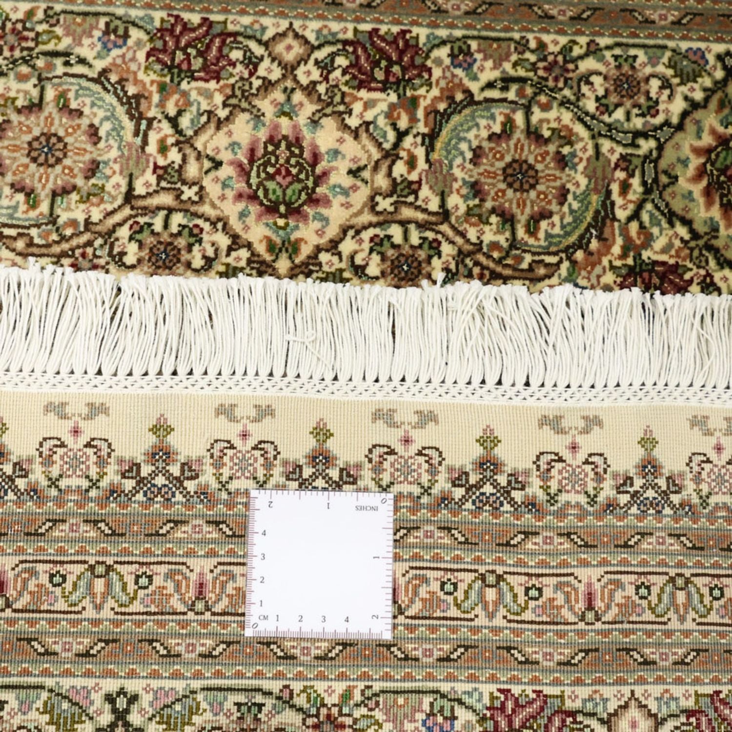 Alfombra Persa - Tabriz - Real - Real - 303 x 203 cm - beige oscuro