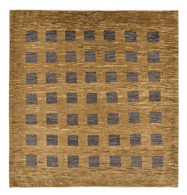 Alfombra Gabbeh - Loribaft Persa cuadrado  - 200 x 194 cm - beige oscuro