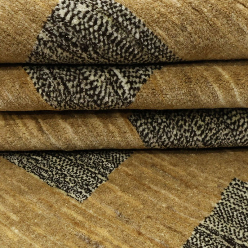 Alfombra Gabbeh - Loribaft Persa cuadrado  - 200 x 194 cm - beige oscuro