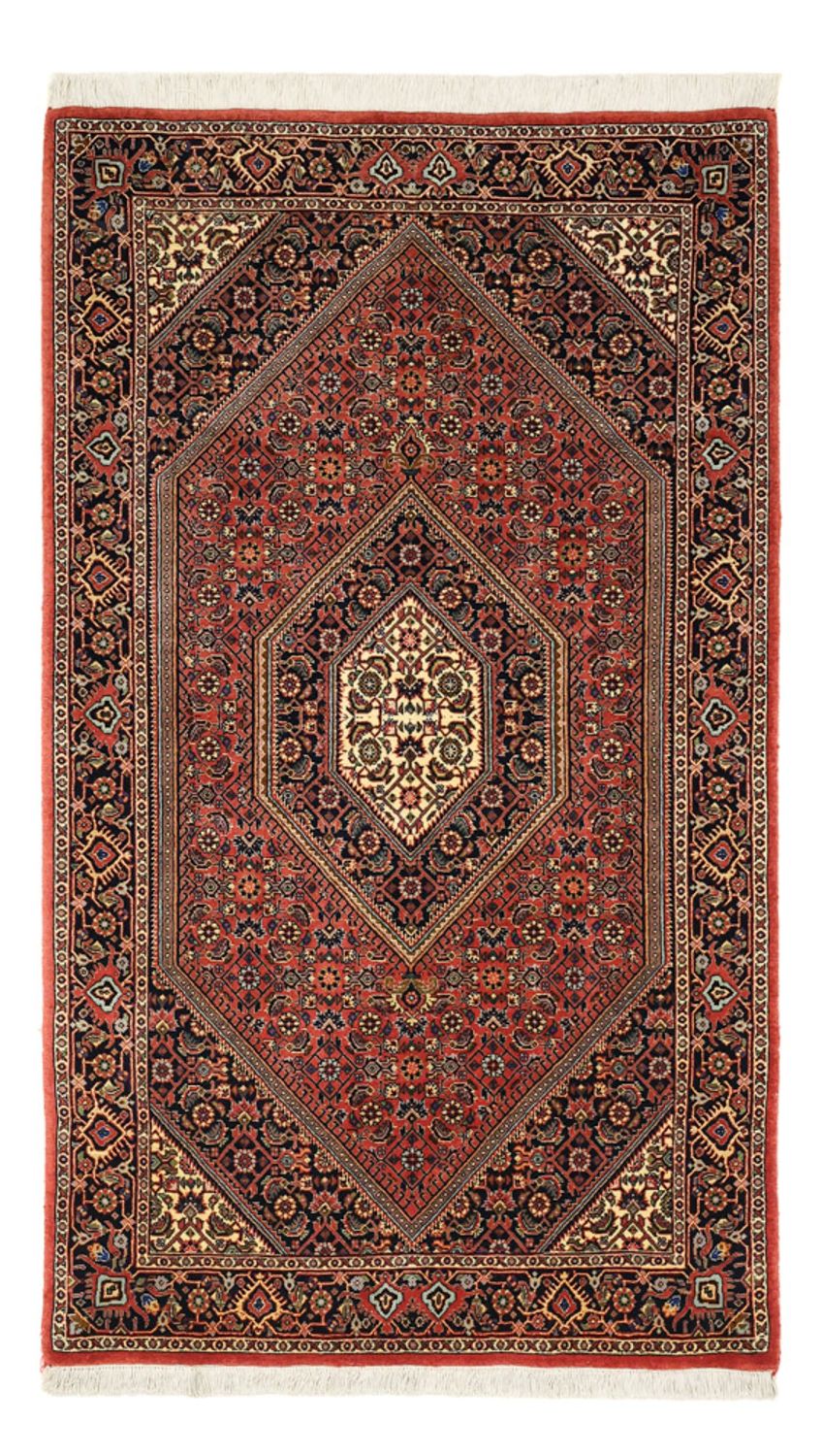 Alfombra persa - Bidjar - 154 x 89 cm - rojo oscuro
