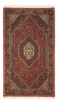 Alfombra persa - Bidjar - 154 x 89 cm - rojo oscuro