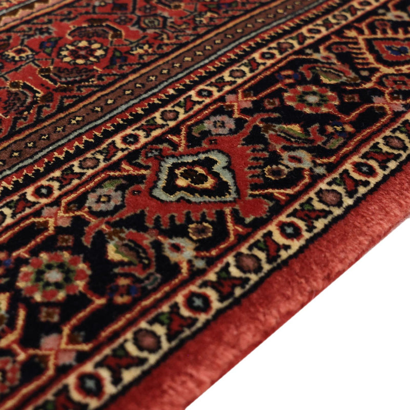 Alfombra persa - Bidjar - 154 x 89 cm - rojo oscuro