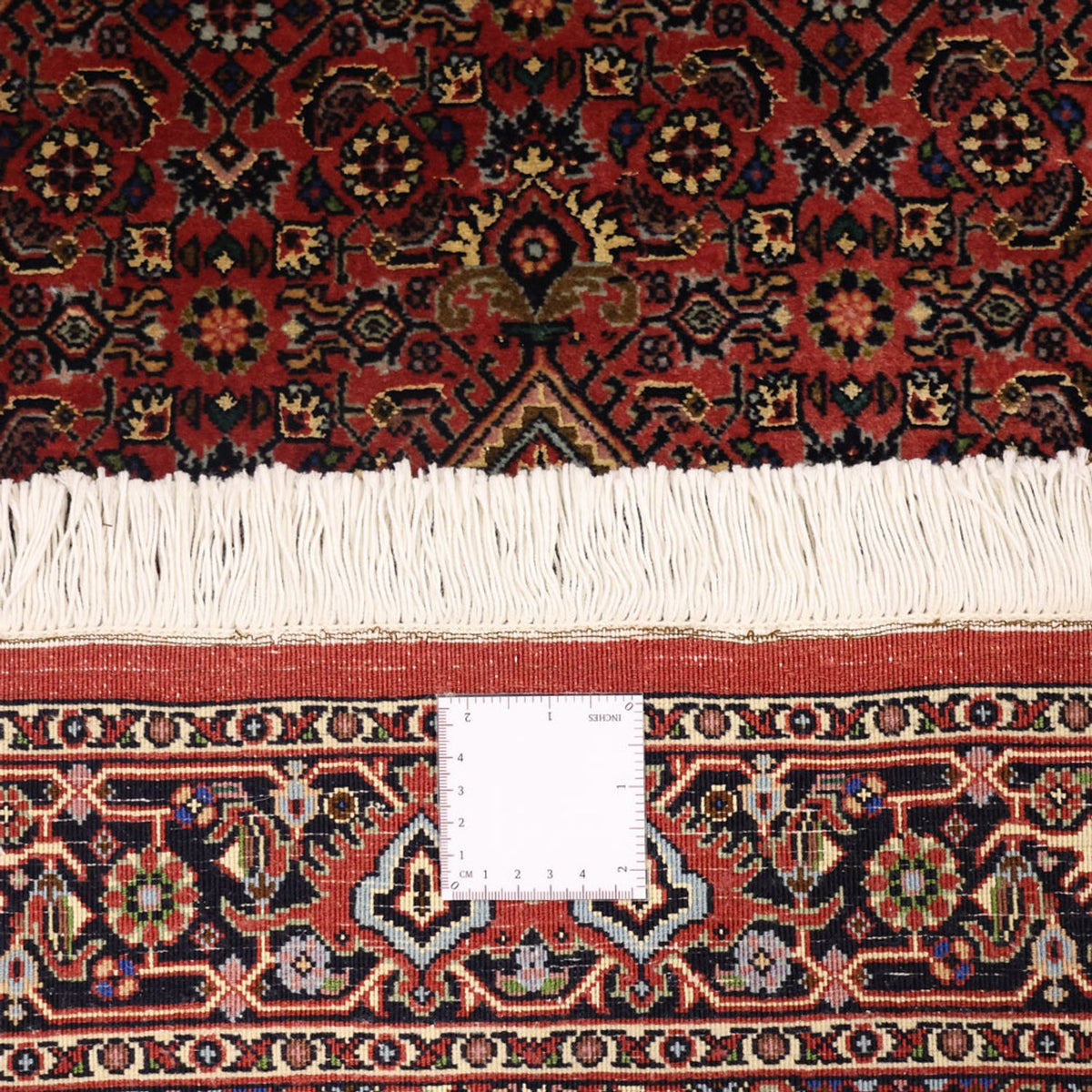 Alfombra persa - Bidjar - 154 x 89 cm - rojo oscuro