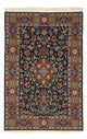 Alfombra oriental - Isfahan - Urdimbre de seda - 166 x 114 cm - azul oscuro