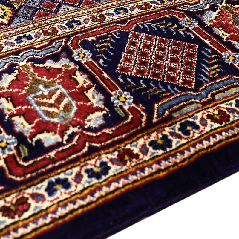 Alfombra persa - Keshan - 215 x 140 cm - azul oscuro