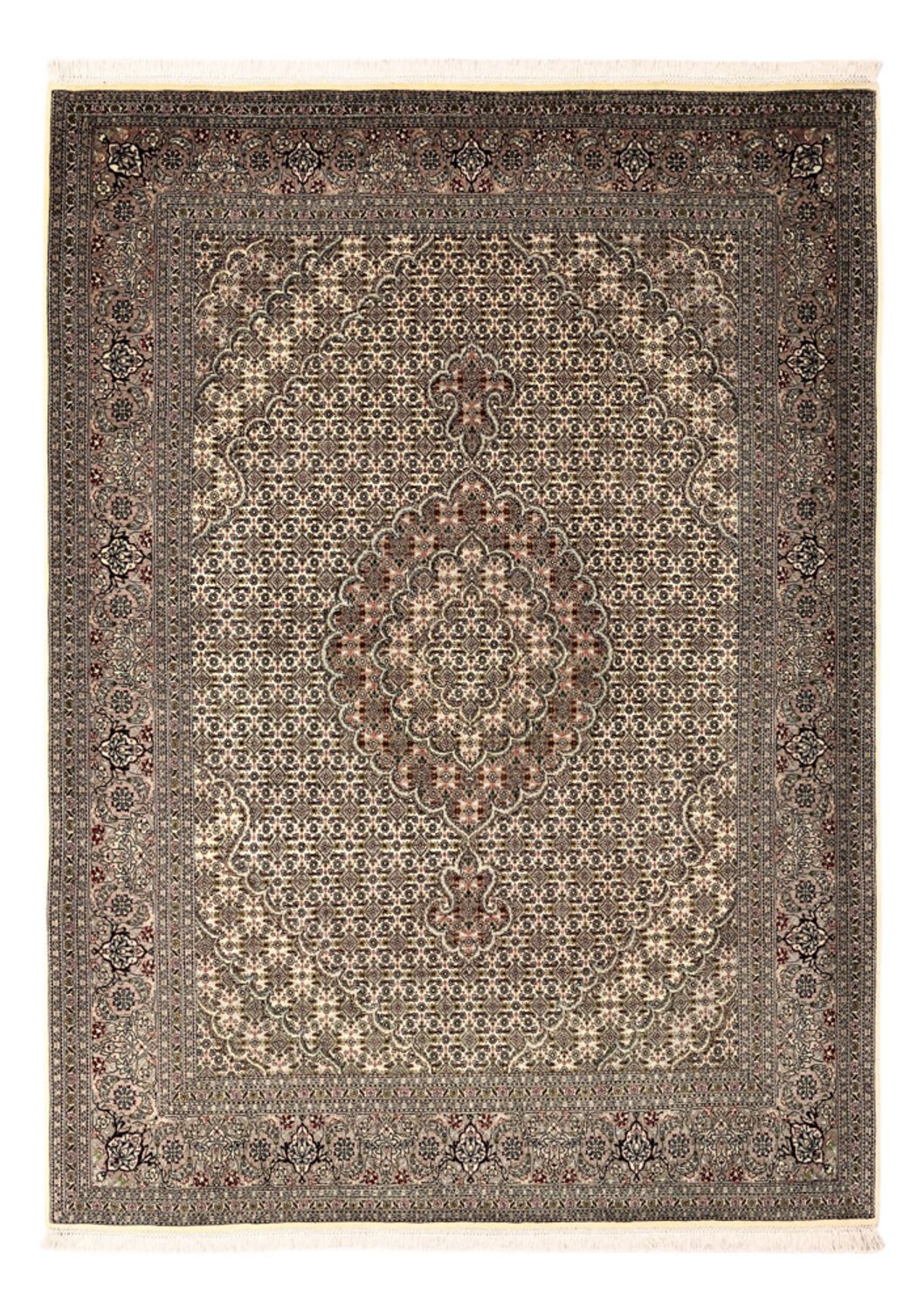 Alfombra Persa - Tabriz - Real - Real - 204 x 153 cm - plata