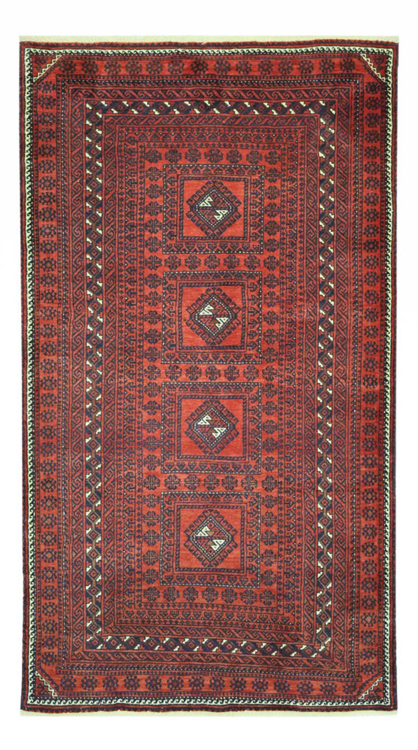Alfombra Belutsch - 188 x 109 cm - rojo oscuro