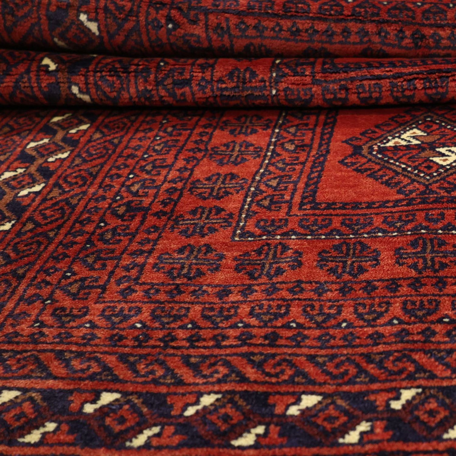 Alfombra Belutsch - 188 x 109 cm - rojo oscuro