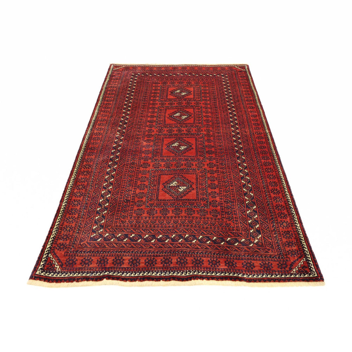 Alfombra Belutsch - 188 x 109 cm - rojo oscuro