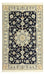 Alfombra Persa - Nain - Real - Real - 136 x 86 cm - azul oscuro