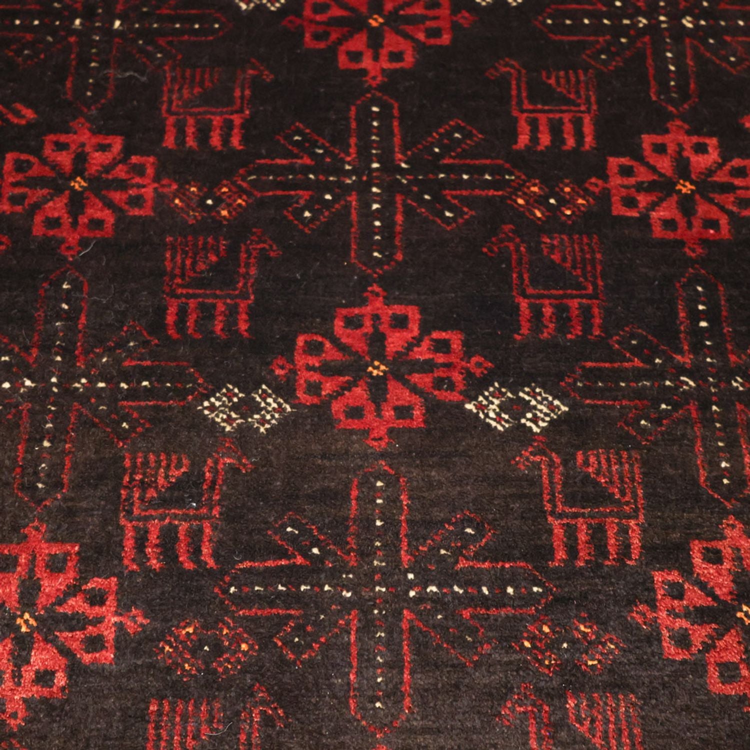Alfombra Belutsch - 190 x 107 cm - rojo oscuro