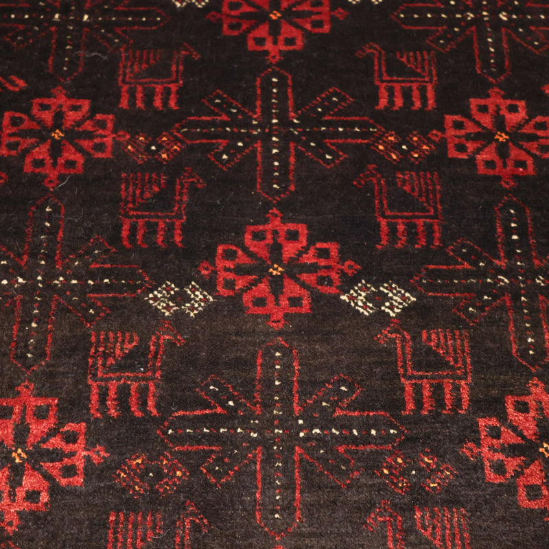 Alfombra Belutsch - 190 x 107 cm - rojo oscuro