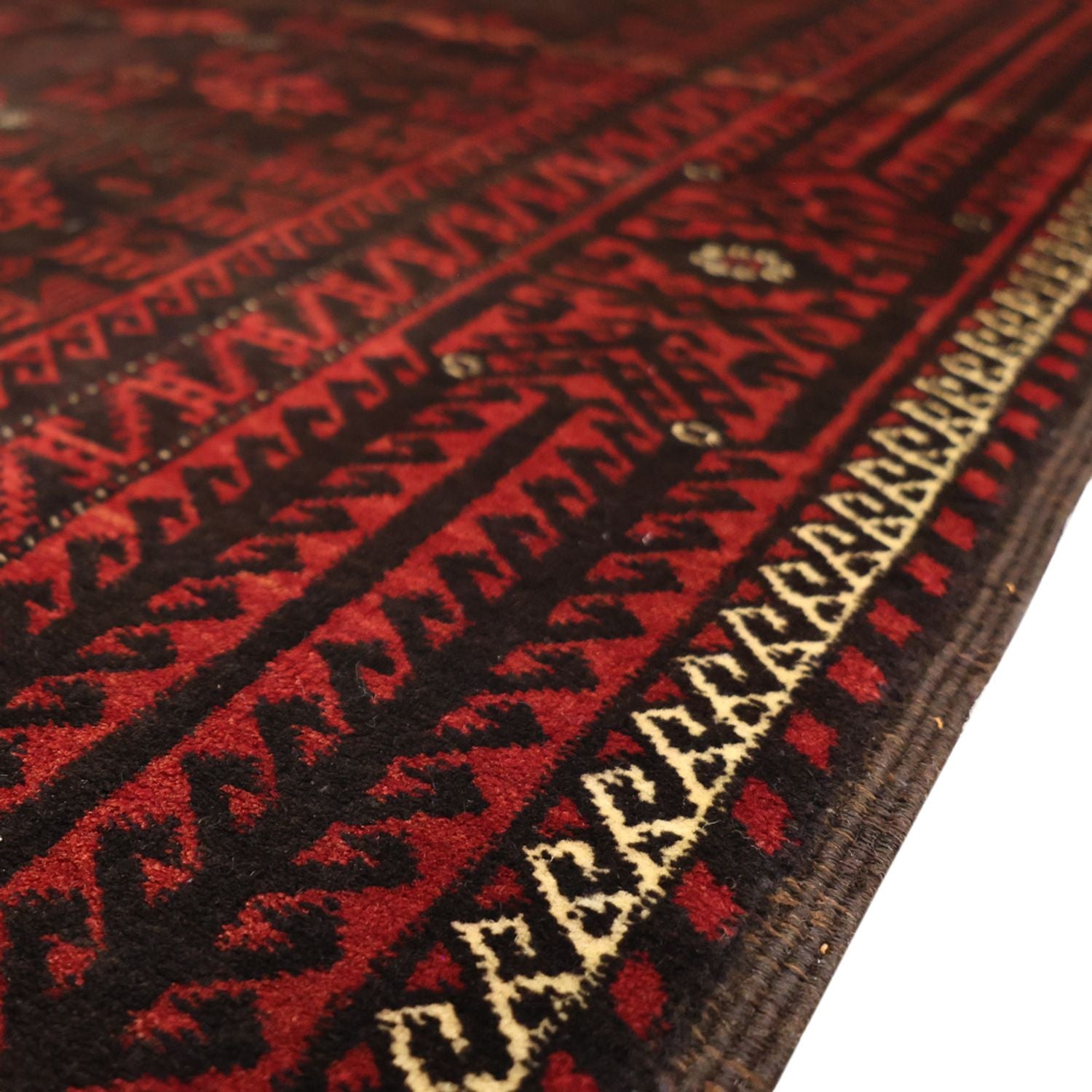 Alfombra Belutsch - 190 x 107 cm - rojo oscuro